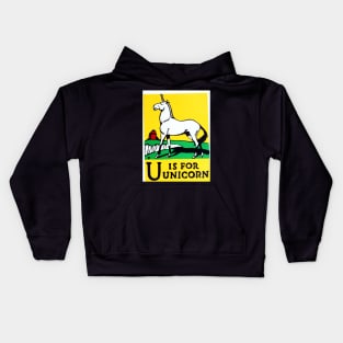 U is for Unicorn Kids Hoodie